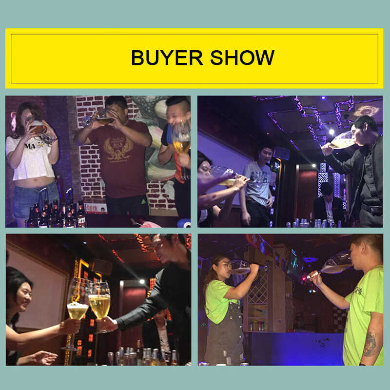 Engraving (Free ) 3000Ml Beer Oversized Red Bar Champagne Glass, Restaurant Wedding Entertainment