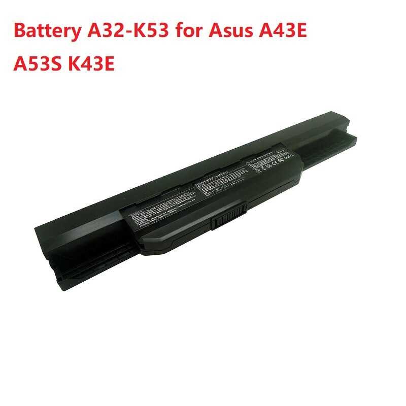 Δ แบตเตอรี่แล็ปท็อป A32-K53 5200Mah สำหรับ K43 K43e K43j K43s K43sv K53