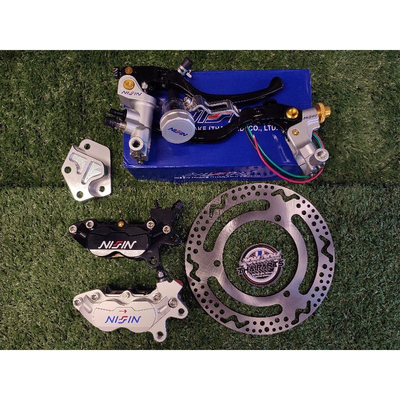 ในสต็อก AEROX V1/V2 Nissin 4pot Caliper และ Brakemaster Set