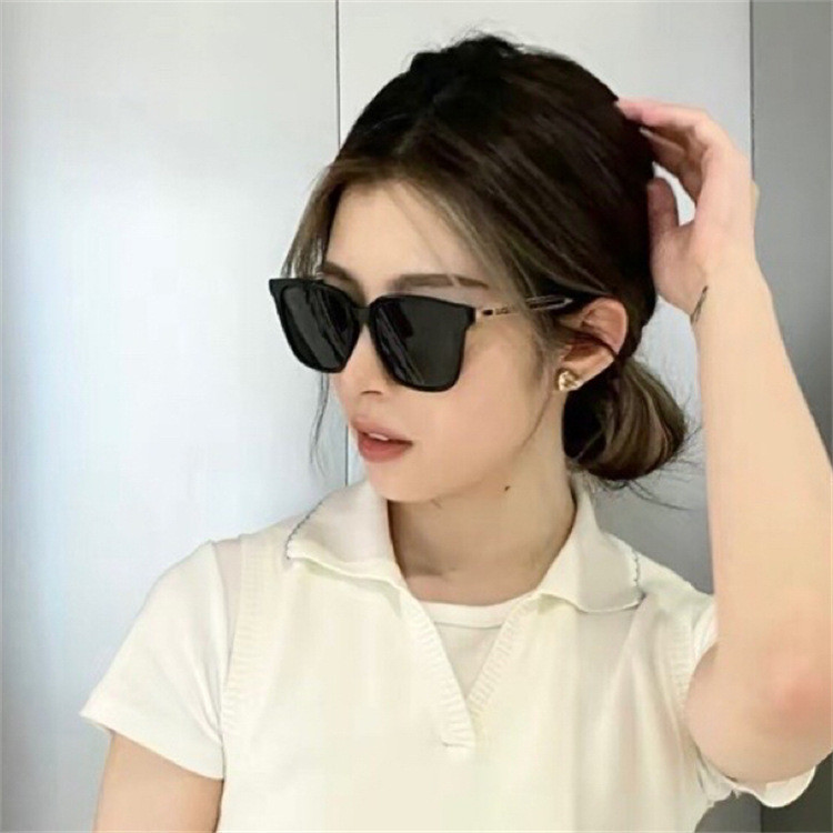 FZR2 GU##/I Fashion Same Style as European and American Web Celebrities' Big Square Rim Sunglasses