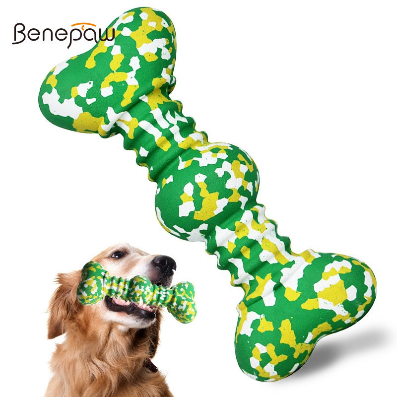 Benepaw สุนัขเคี้ยวของเล่นสําหรับสุนัขขนาดกลางขนาดใหญ่ทนทานยางธรรมชาติทําความสะอาดฟัน Interactive Tough ของเล่นสําหรับชื่นชอบ Chewers
