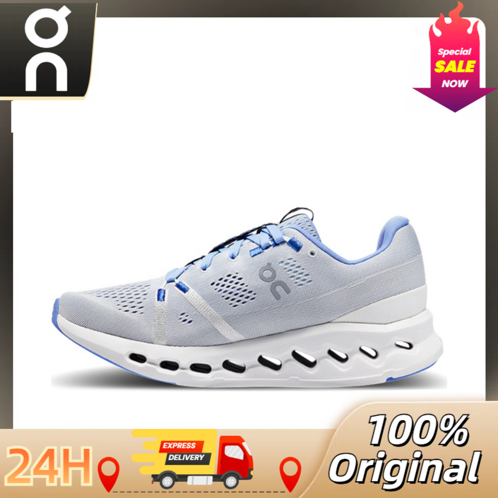 【Original】On Running Cloudsurfer สีน้ําเงินและสีขาว Low Top damp รองเท้าเดินป่าสําหรับผู้หญิง 3WD10441203