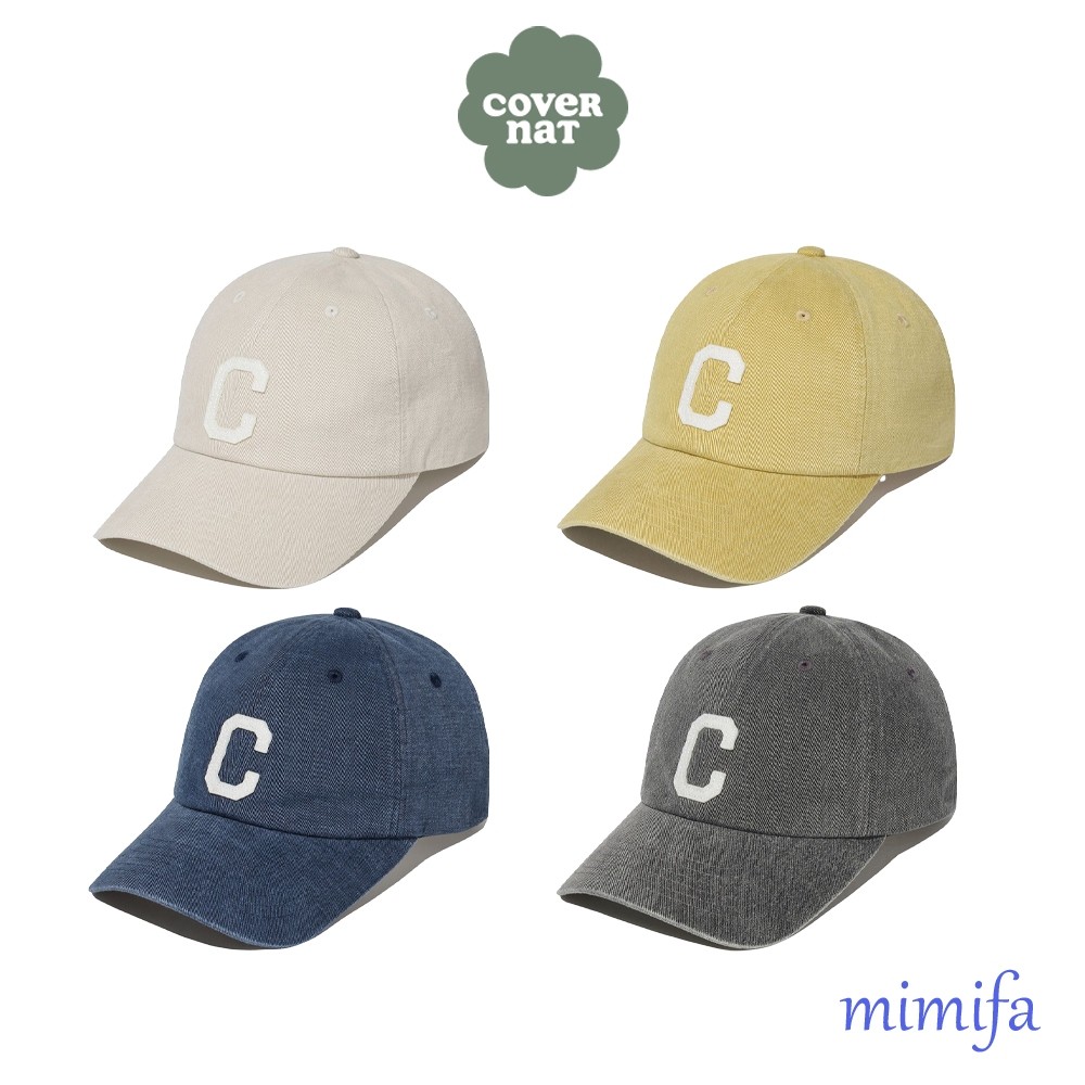 ♞,♘[COVERNAT] Washing C Logo BB ball Cap XF