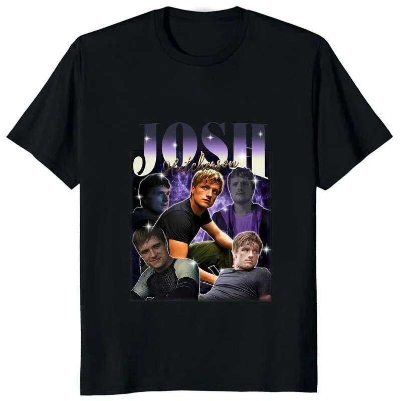 Josh Hutcherson The Eras เสื้อยืดคลาสสิก แฟชั่นลำลอง ทรงหลวม สไตล์ Hip Hop สำหรับผู้ชาย