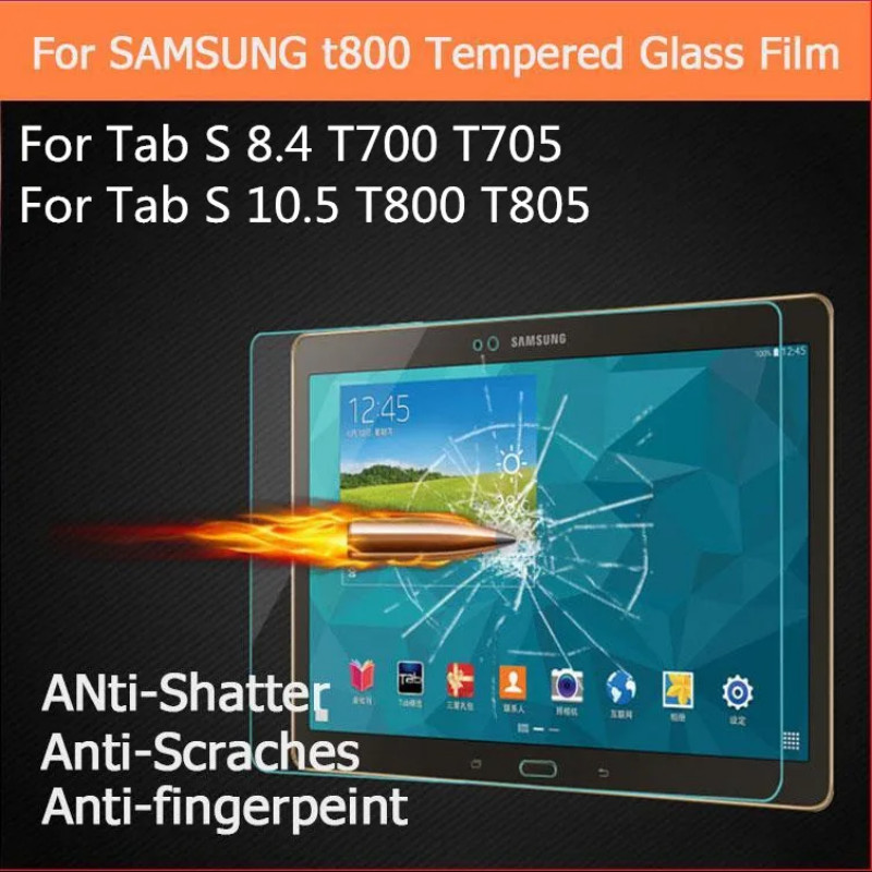 SAMSUNG ในสต็อกกระจกนิรภัยป้องกันหน้าจอสําหรับsamsung Galaxy Tab S 8.4 10.5 SM-T700 SM-T705 T705C SM