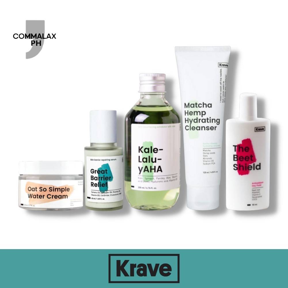 ในสต็อก Krave Beauty Kale Lalu yAHA / Matcha Cleanser / Oat So Simple Water Cream / Great Barrier Re