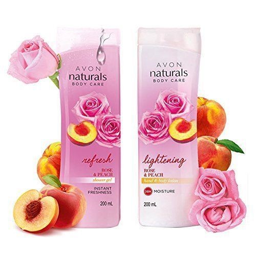 มีในสต็อก AVON Naturals Hand & Body LOTION - ไวท์ ลิลลี่ แอนด์ โรส 400 มล