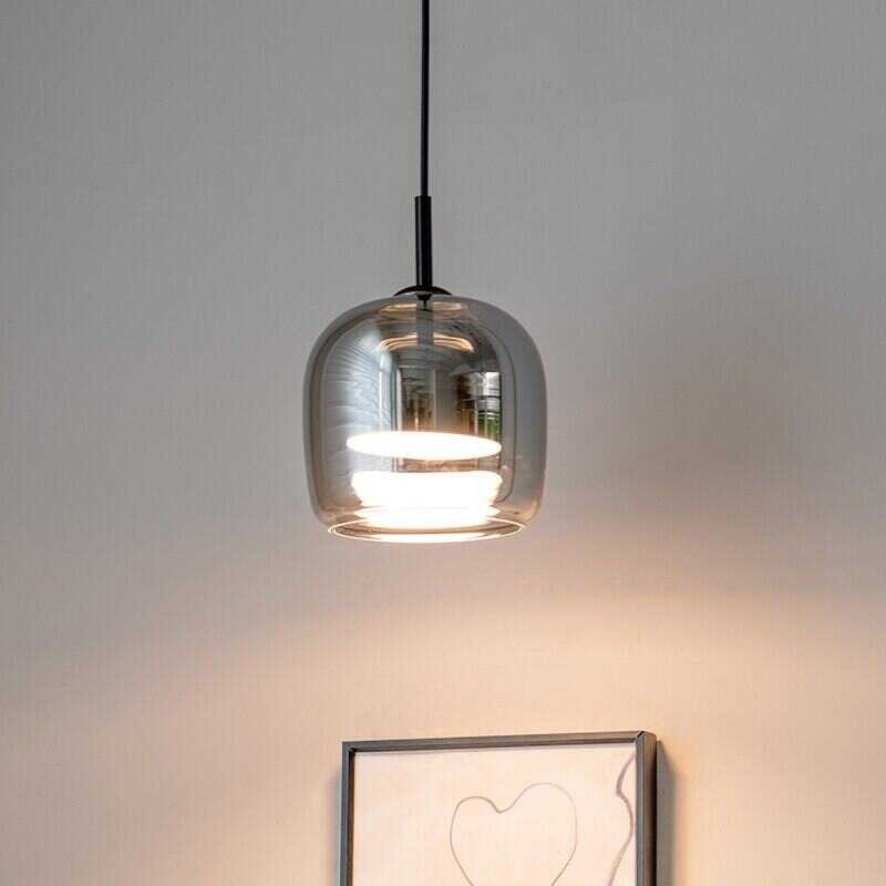 Glass 🍀 Pendant Light 1/3 Head Lights LED 3 Colors Hanging For Dining Room Bedroom Modern Indo
