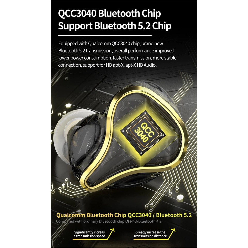 KZ SK10 PRO หูฟัง TWS 2 ไดรเวอร์ 1BA + 1DD ประกันศูนย์ไทย