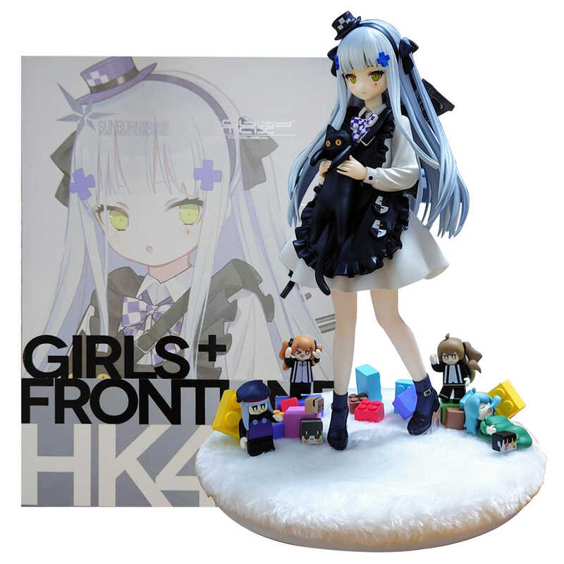◆ 20Cm อะนิเมะสาว Fronte Hk416 ตุ๊กตาแมวดำของขวัญ Ver น่ารัก