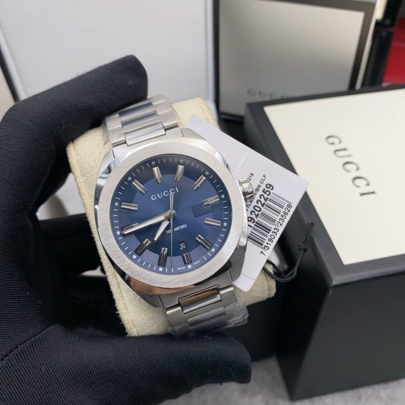 นาฬิกา GUCCI SIZE 41 MM เทียบแท้ 1:1  สุดจริง งานใหม่สวยมาก พร้อมกล่องครบชุด