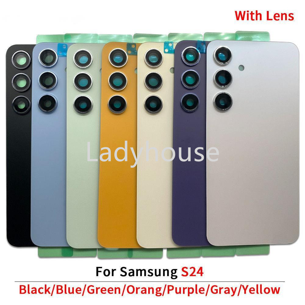 SAMSUNG ใหม่ปกหลังสําหรับ ซัมซุง ส24 ส921 แบตเตอรี่ฝาครอบด้านหลังประตูกรณีที่มีกรอบกล้องเลนส์ด้วย