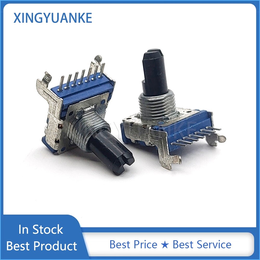 2 ชิ้น/ล็อต RK14 ประเภท Duplex 7Pin A10K B10K B50K C100K เครื่องขยายเสียงปริมาณ Potentiometer AC103 