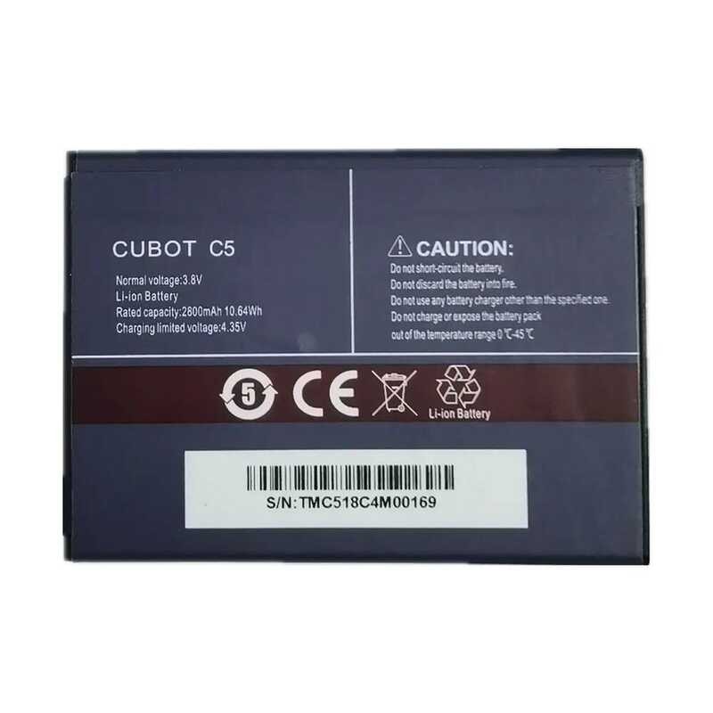 ▥ แบตเตอรี่เดิม2800มิลลิแอมป์ต่อชั่วโมงสำหรับ Cubot C5 C 5แบตเตอรี่โทรศัพท์คุณภาพสูงสำหรับเปลี่