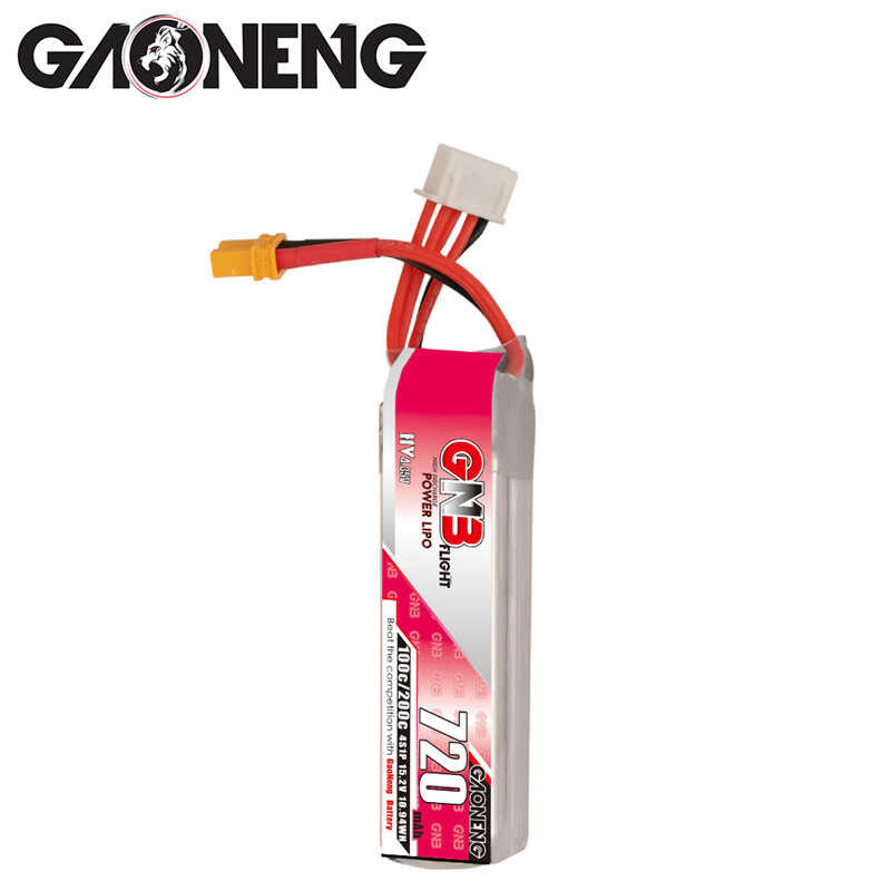 Δ 1-5 ชิ้น GAONENG GNB 720Mah 4S 15.2V แบตเตอรี่แบบชาร์จไฟแรงดันส