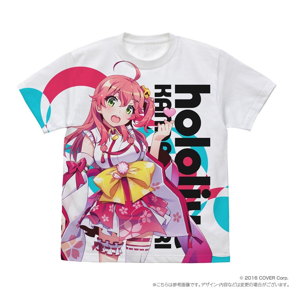 ♞[แท้/Pre-Order️] Sakura Miko - Hololive Full Graphic T-shirt dejd