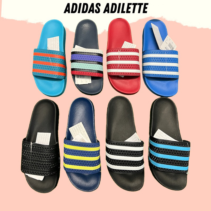 ในสต็อก (READY STOCK )Selipar Adidas Adilette Made In Italy 6uk-11uk