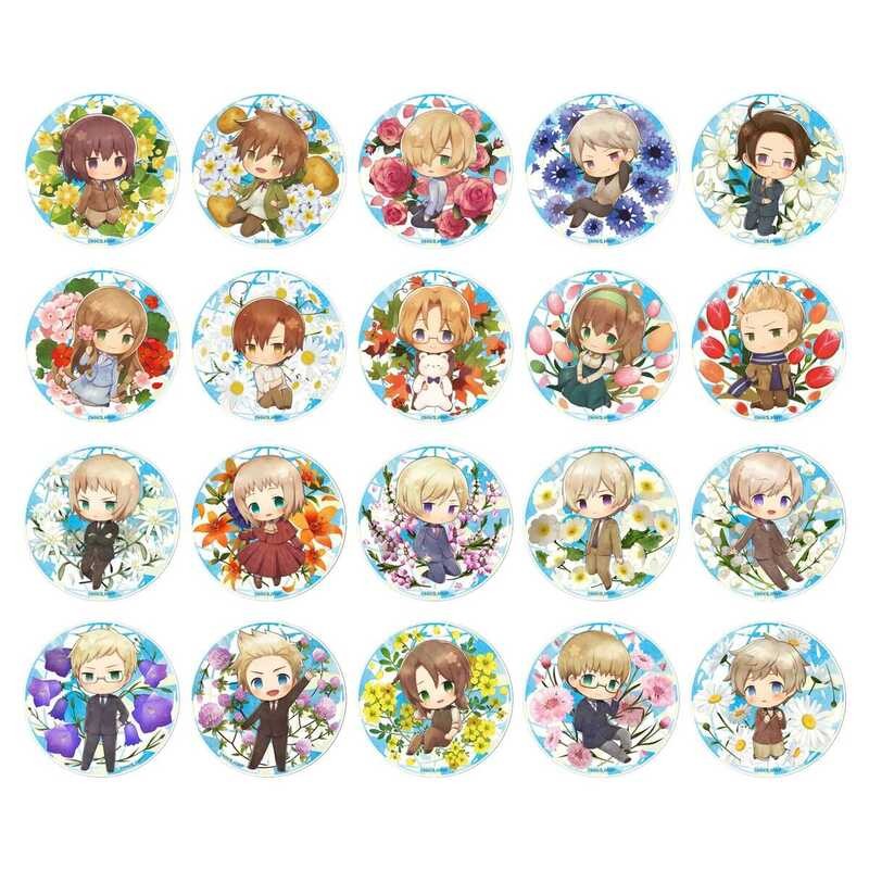 แกนพลังงาน HETALIA อะนิเมะ World Twinkle อิตาลีฝรั่งเศส USA UK สเปน Prussia 50 มม.ป้ายโลหะเข็มกลัด P