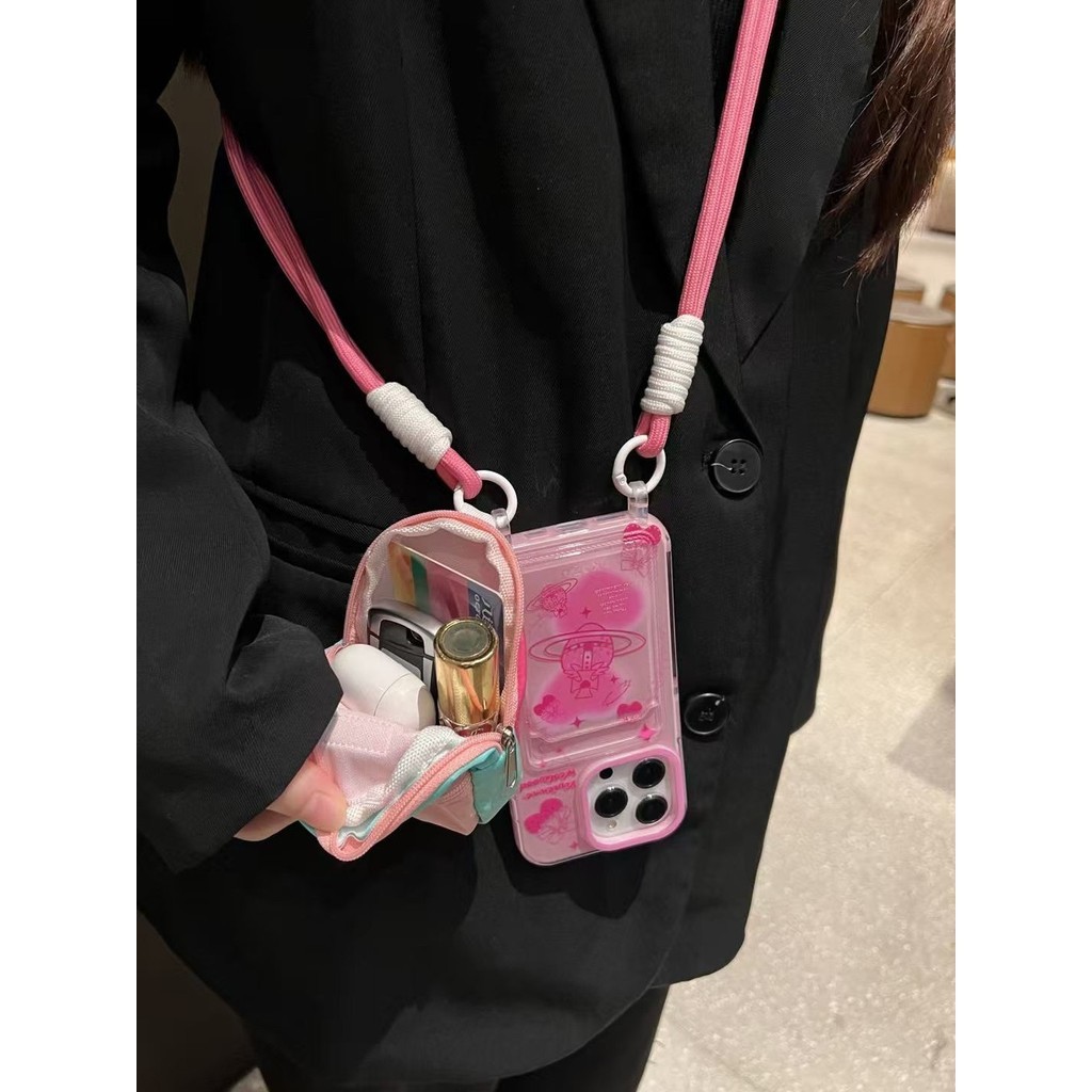 กระเป๋าสะพายน่ารักสายคล้องกระเป๋าถือเคสโทรศัพท์ Niche IPhone 15 Promax/XSAMX Apple 14/16 เคสโทรศัพท์, 13/XR Soft Case, 12 ความคิดสร้างสรรค์, 11 Anti Drop, 7/8 Plus สไตล์ยอดนิยม