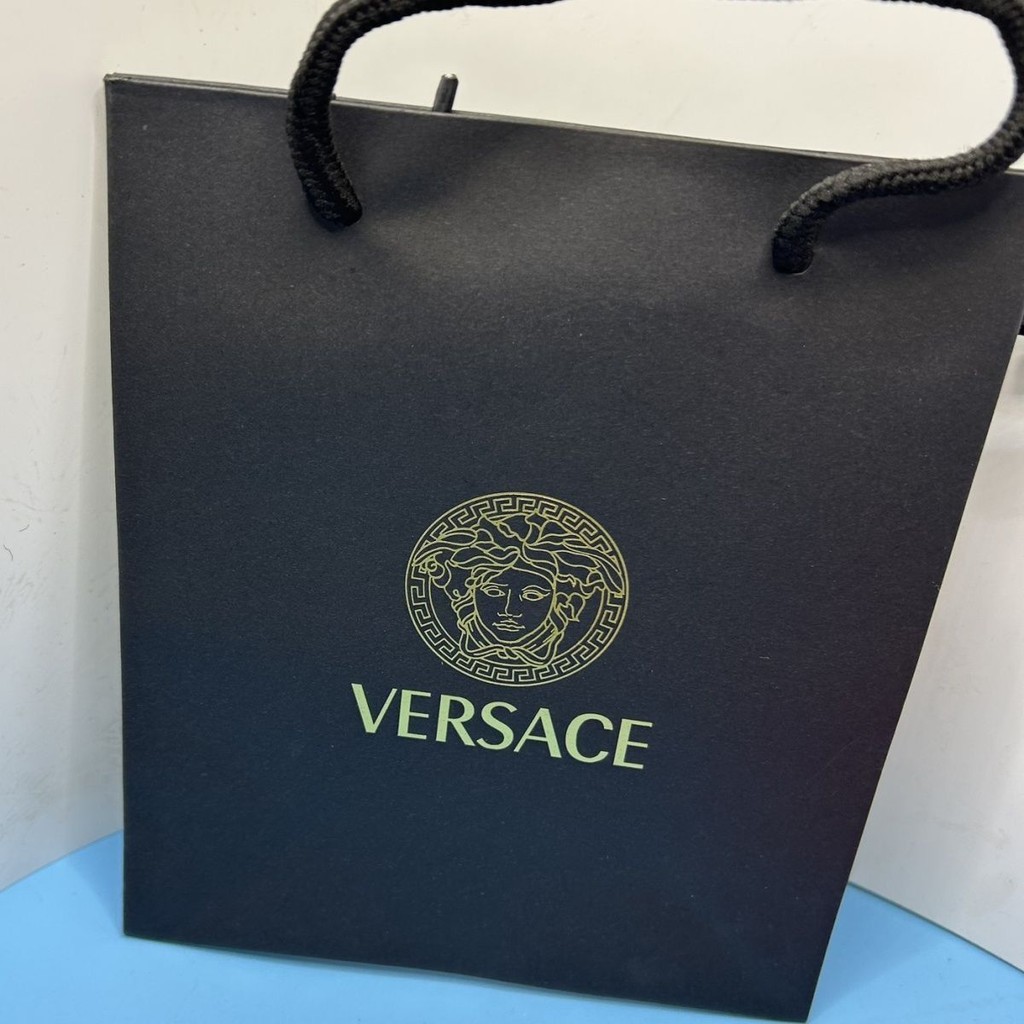 Versace Counter New Shopping Tote Bag VERSACE Perfume กล่องของขวัญเปล่า ถุงของขวัญ ถุงกระดาษแบบพกพา