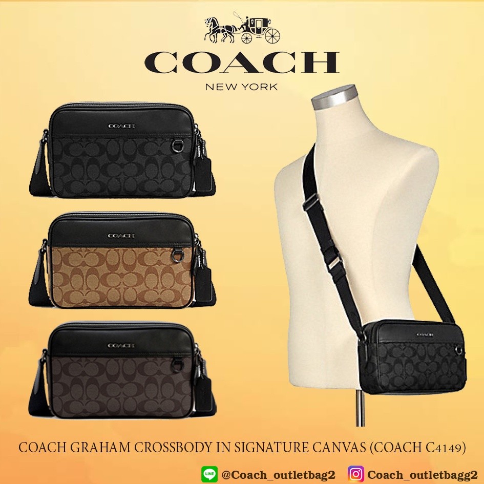 Coach  GRAHAM CROSSBODY IN SIGNATURE CANVAS (COACH C4149)