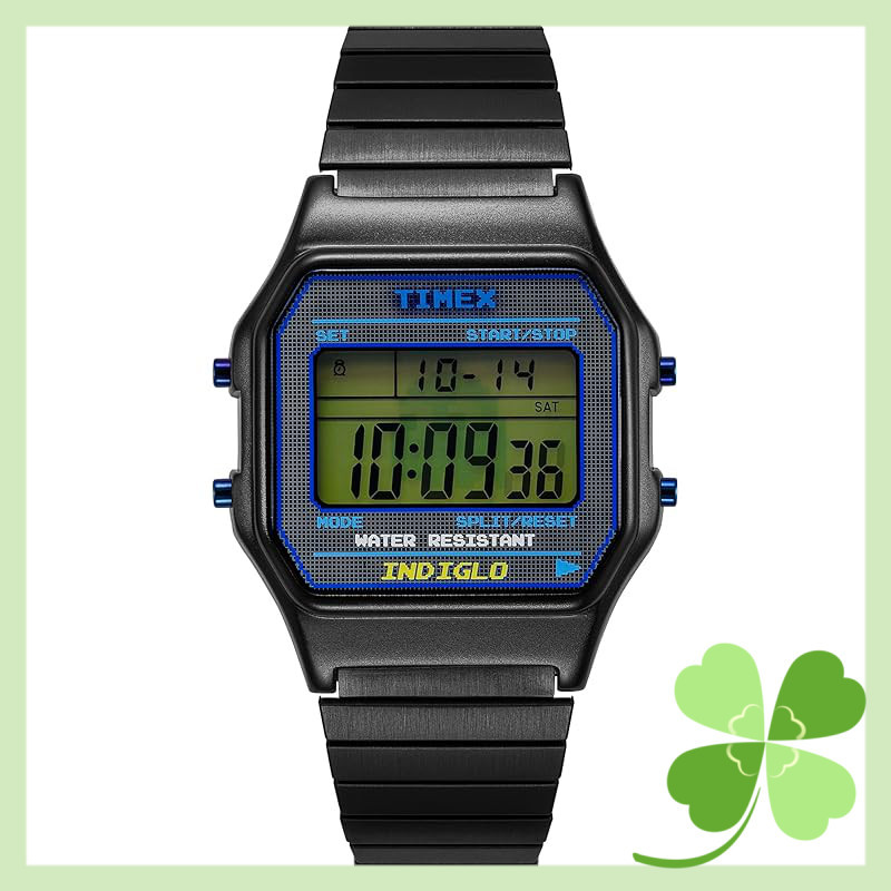 TIMEX PAC-MAN Digital Quartz Watch - 30MM, Water Resistant, Available in Black and Light Blue