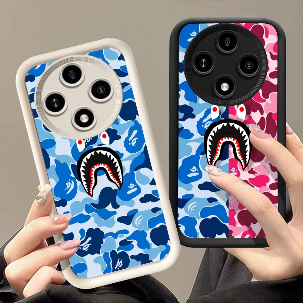 เคสสําหรับ Xiaomi Redmi 14C POCO C75 X3 หมายเหตุ 9S A3 A3X 8 9 Pro Q-35 bape shark