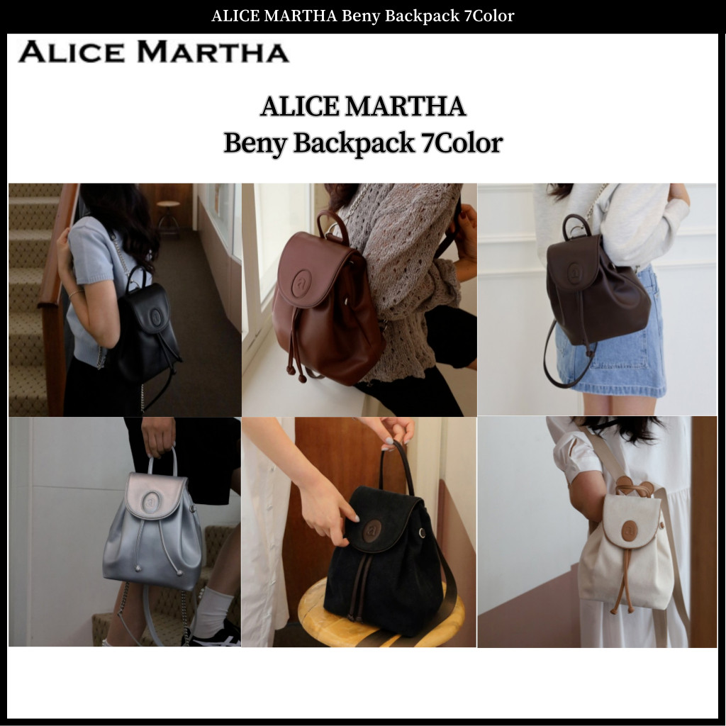 ♞,♘,♙Alice MARTHA Beny กระเป๋าเป้สะพายหลัง 7 สี FVB