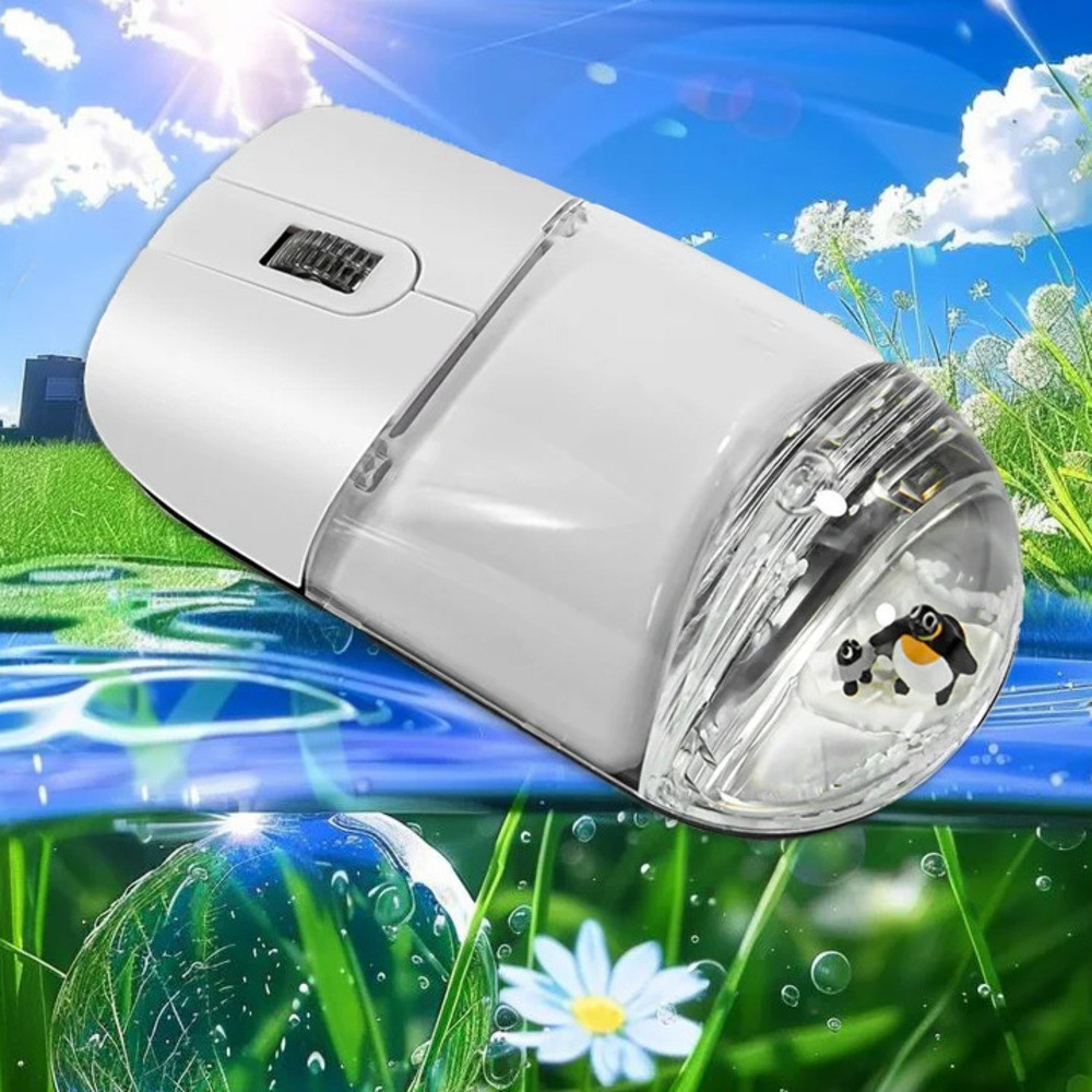 Frutiger Aero Aqua Liquid Mouse น่ารักลอย Aquarium สัตว์ รูปที่ 7