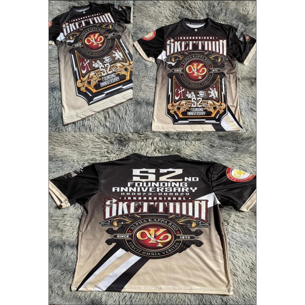 ALPHA KAPPA RHO 52nd FOUNDING ANNIVERSARY SKEPTRON 3D TSHIRT ,FULL SUBLIMATION -ฟรีชื่อที่กําหนดเองแ