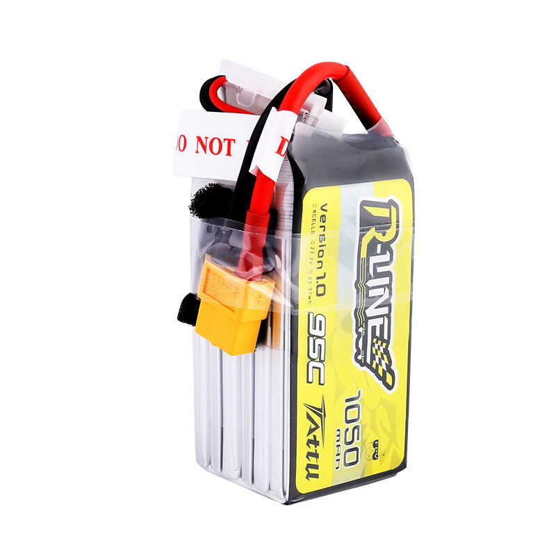Δ HOT TATTU R-E 1.0 95C 1050Mah 22.2V LIPO แบตเตอรี่สำหรับ RC เฮลิคอปเต