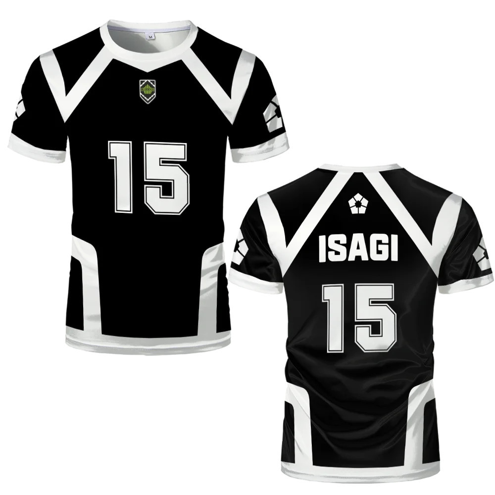 [ฟรีการปรับแต่งตัวเลขและชื่อ]ญี่ปุ่นอะนิเมะ Blue Lock Season 2 ใหม่ Isagi Football Jersey เสื้อยืดคอสเพลย์ Hyoma Chigiri Meguru Bachira Tees เสื้อผ้าเด็ก - รูปที่ 4
