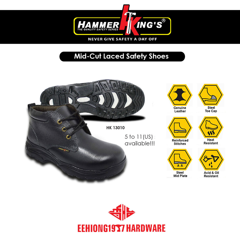 HAMMER KING HAMMER KINGs hammerking HK13008 HK 13008 รองเท้านิรภัยรองเท้าเพื่อความปลอดภัยรองเท้าเพื่