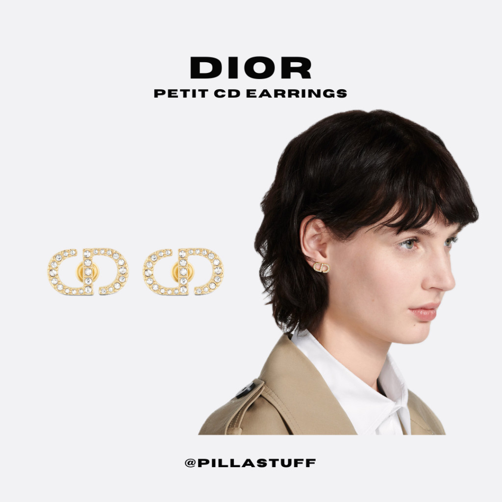 New Dior Petit CD Earrings 1.7cm ต่างหูดิออร์