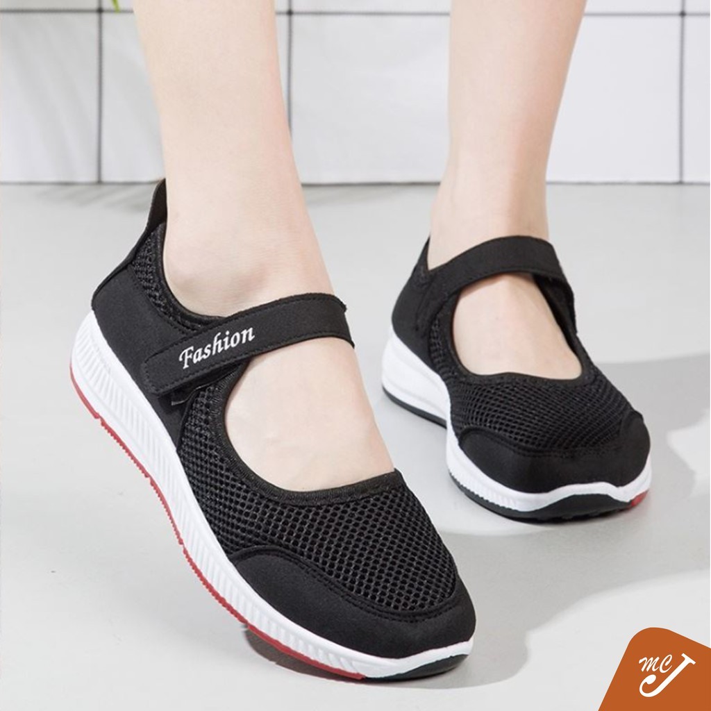 ในสต็อก McJoden - MOMO WOMEN SHOE RUNNING SPORT SHOES SNEAKERS KASUT PEREMPUAN WANITA(ตัดเล็ก) (518)