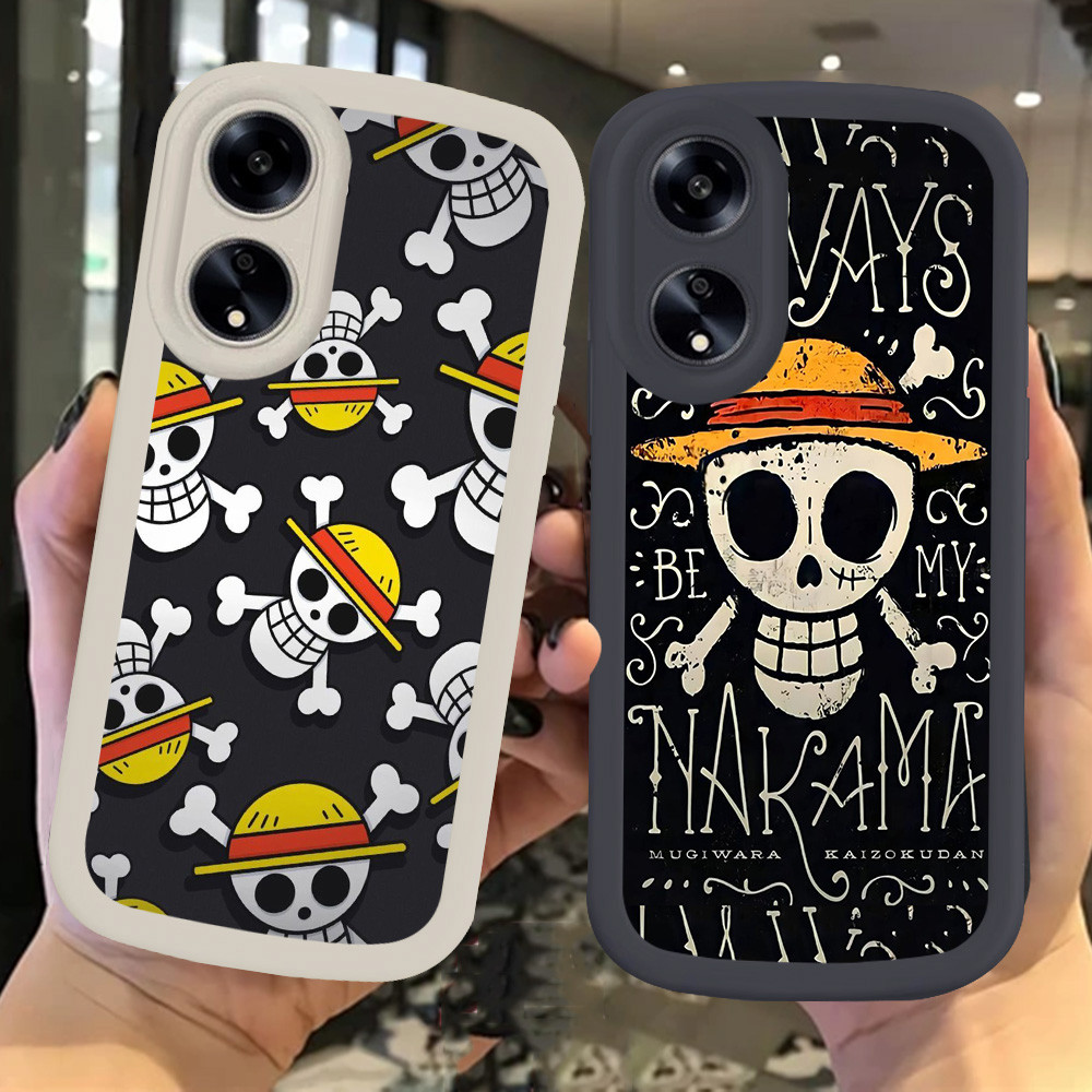 เคสสําหรับ OPPO A78 A38 A18 A17 A17K A79 A58 A60 5G ฝาครอบ Z-86 โลโก้ One Piece