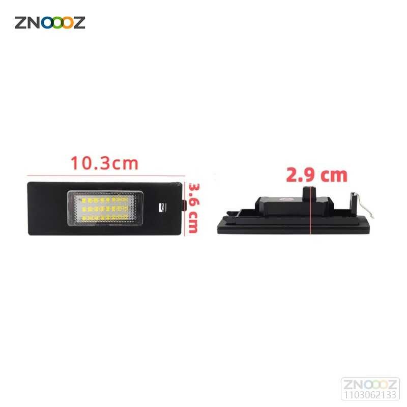 ▩ ไฟ LED ป้ายทะเบียนรถยนต์ Luz 1 Series E81 E87 E63 E64 M6 E85 E86 Z4 F12 F13
