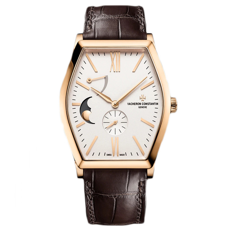 Vacheron Constantin [ใหม่] Vacheron Constantin 18K Rose Gold Moon Phase Manual Mechanical Watch Men