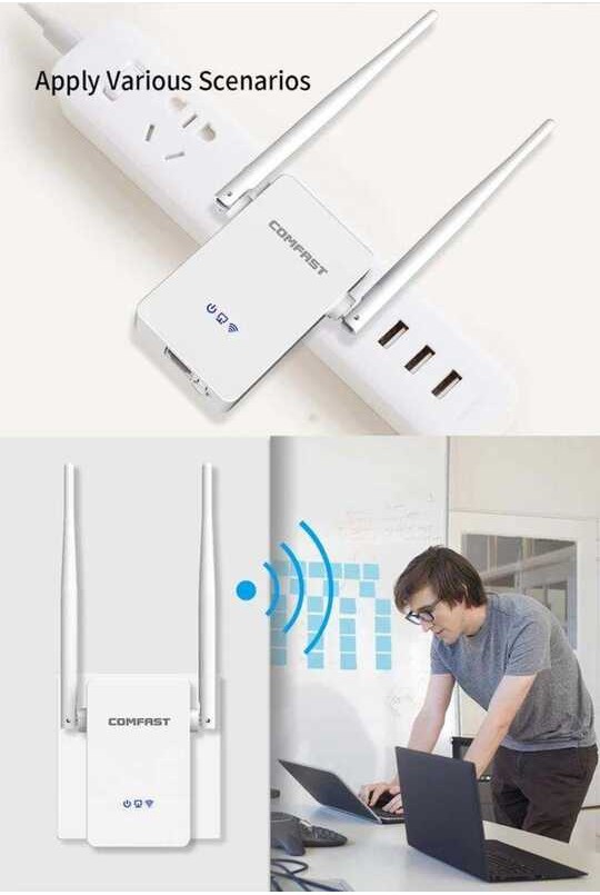▣ COMFAST 1200Mbps Wireless Router Wifi Repeater Amplifier Booster Cf-Wr755ac