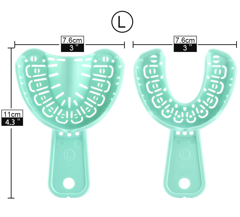 Denspay 6 ชิ้น/เซ็ตทันตกรรม Impression ถาดพลาสติก S/M/L ทันตกรรม Implant ถาดเต็มปากที่ถอดออกได้บางส่วนแม่พิมพ์ถาดง่ายพับ ราคา ถูกที่สุด ดีลบีเคเค แกลเลอรีภาพที่ 4