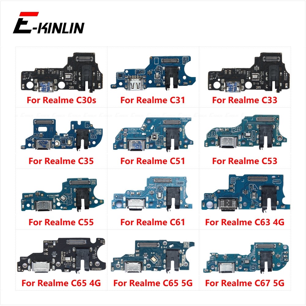 Usb ชาร์จพอร์ต Dock Plug Connector Charger สําหรับ OPPO Realme C30 C30s C31 C33 C35 C51 C53 C55 C61 C63 C65 C67 5G 4G