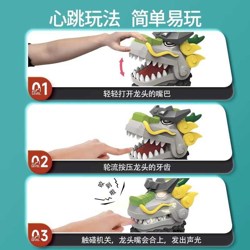 ใหม่ Nibble นิ้วไดโนเสาร์ของเล่นชายหญิงเด็กปริศนาฟันฉ