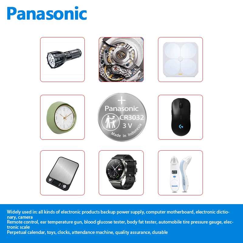 Δ ใหม่ร้อน Cr3032 3V แบตเตอรี่ลิเธียมปุ่มปุ่มปุ่มเซลล์