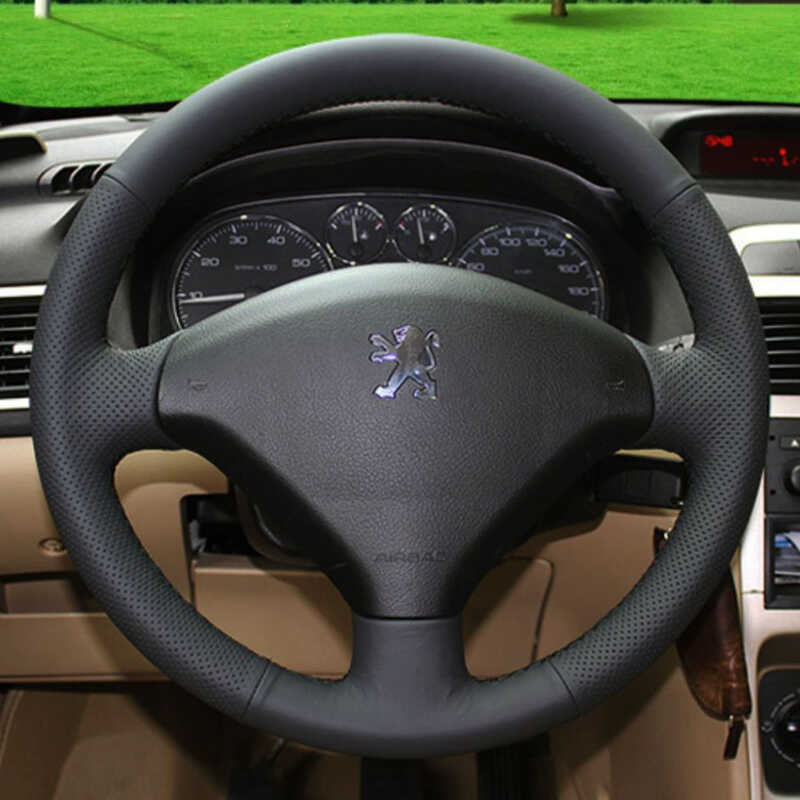 ி พวงมาลัยรถยนต์ Peugeot 307 Custom DIY อะไหล่รถยนต์ตกแต่งภาย