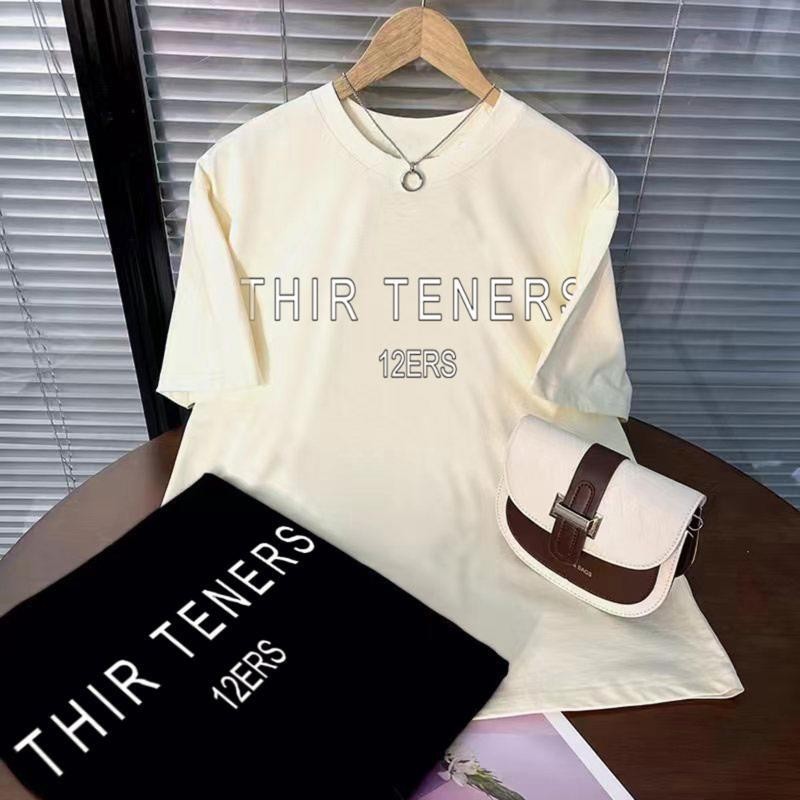 เสื้อยืด ลายการ์ตูนสกรีน เสื้อผ้าคอกลม ใส่ได้ทั้งชายและหญิง ไม
