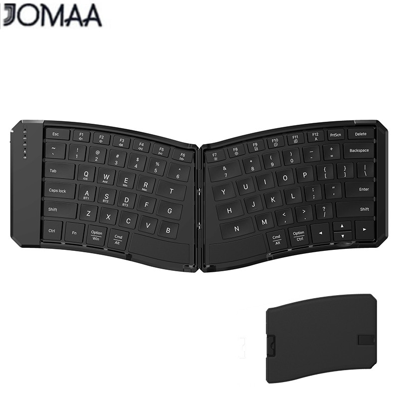 Jomaa Ergonomics Keyboard Split Bluetooth คีย์บอร์ดพับได้ คีย์บอร์ดเดินทางแบบพกพาสําหรับ iPhone, iPa