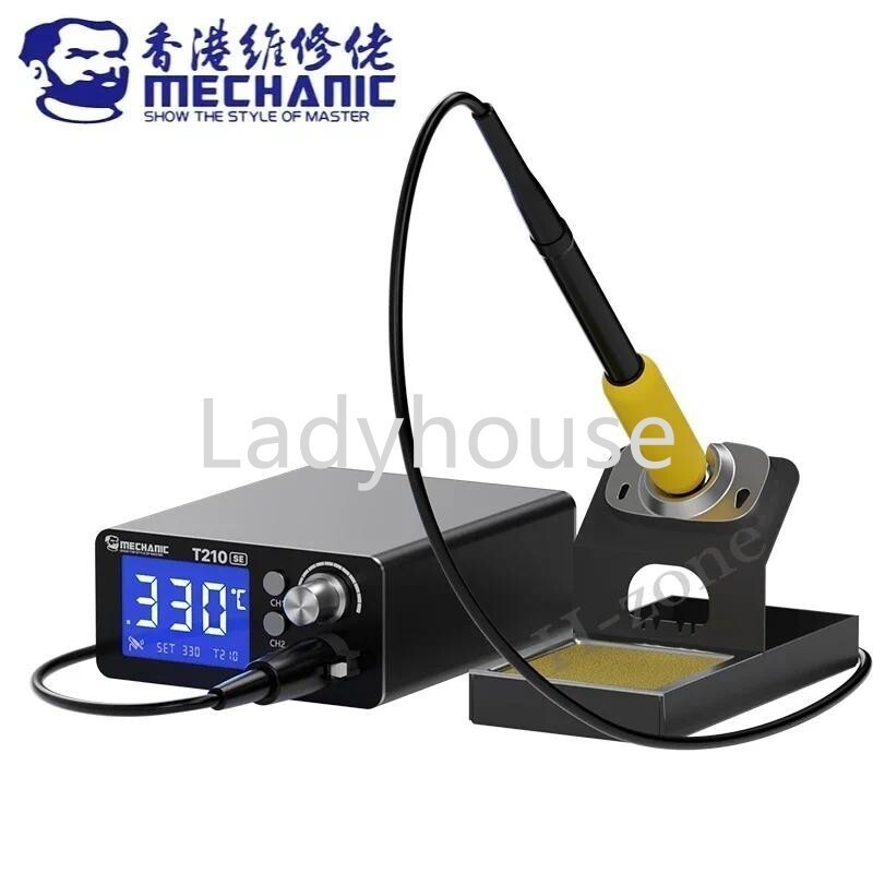 ช่าง T210 SE สถานีบัดกรี LED ปรับดิจิตอลอัตโนมัติ Sleep ความร้อนอย่างรวดเร็ว 210 Micro เครื่องมือเชื