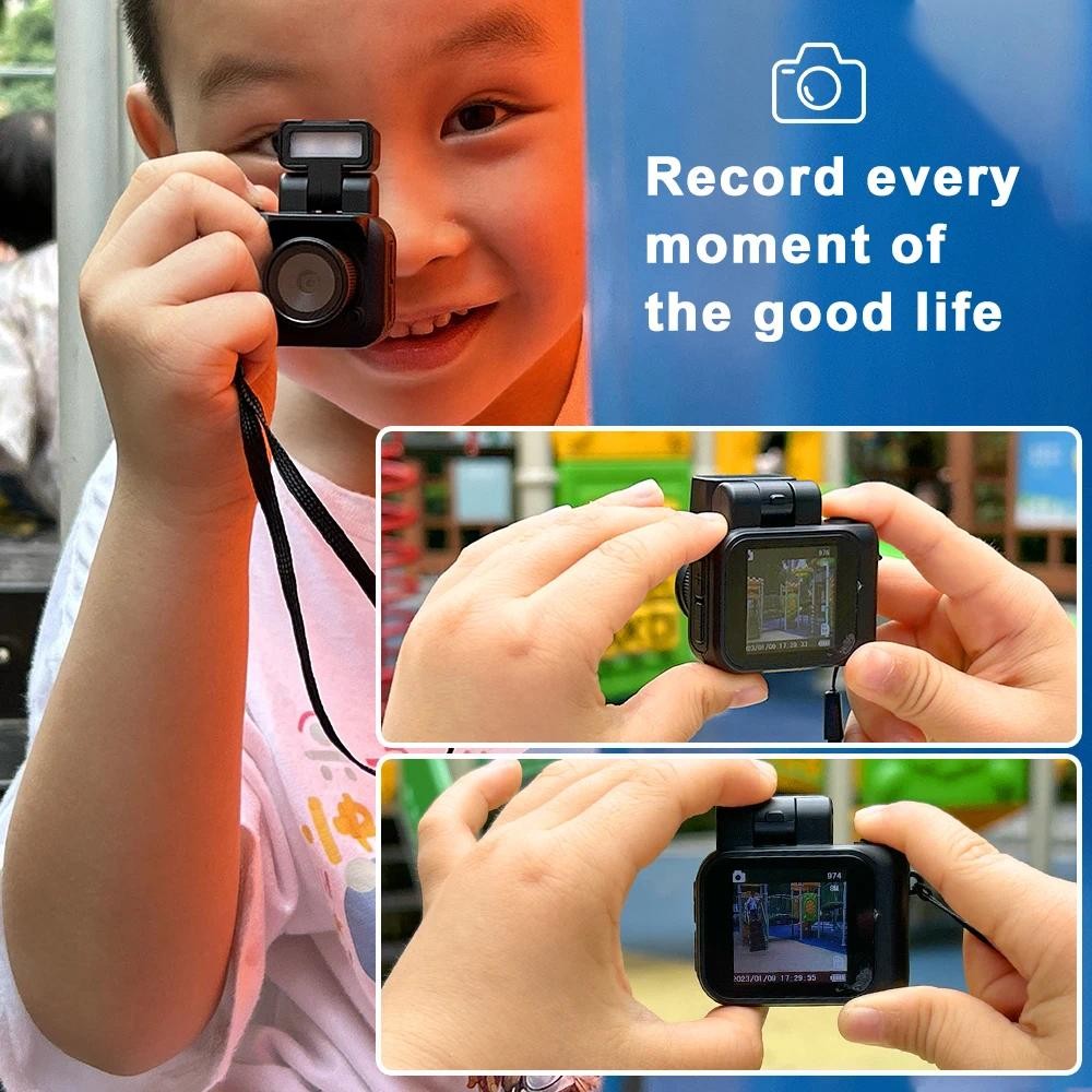 Y4000 HD 1080P มินิกล้องแบบพกพา Pocket Cam พร้อมหน้าจอ LCD กล้องดิจิตอลแสงแฟลชเครื่องบันทึกวิดีโอนักเรียนกล้องวิดีโอขนาดเล็ก