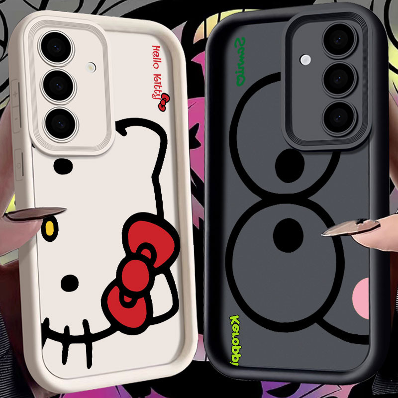 SAMSUNG Sanrio Hello Kitty Keroppi Gudetamaเคสโทรศัพท์สําหรับSamsung Galaxy S25 S24 S23 S22 S21 Ultr