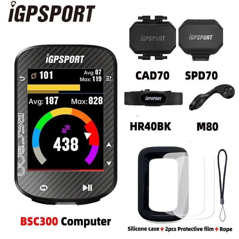 ▥ IGPSPORT Bsc300 จักรยาน GPS คอมพิวเตอไร้สายจักรยานวัดระยะทางนําทางความเร็ว CADENCE SENSOR Ipx